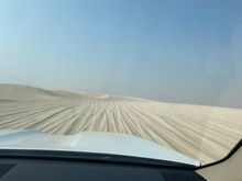 Driving through the dunes