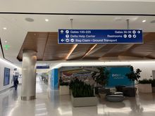 New signage and the new help area is to the left