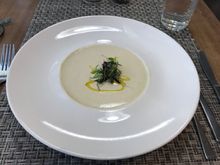Soup was good enough, though under-seasoned.