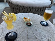 EMPEROR'S GROOVE
€ 20
Pisco
Henessy VS
Fresh Pineapple Juice
Homemade Lime & Pomegranate Cordial
Elderflower Liquor
Green Absinthe