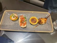 LHR Renaissance lounge appetisers.  