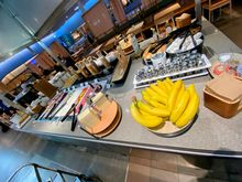 The breakfast spread was nothing to write home about. You can just about recognize churros and pancakes, nice idea, but there was little turnover and they ended up dry and hard.