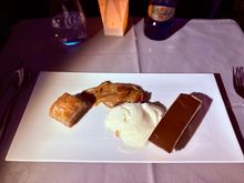 Selection from the dessert trolley. All delicious