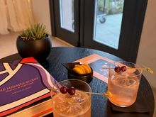 welcome drink in the lobby