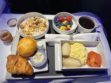 Our breakfast and the eggs were pleasantly seasoned well! The fruit and granola powered our first day of sightseeing!
