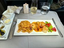 Surprisingly tasty shrimp and pasta dish. Shrimp were perfectly cooked and the sauce had a nice kick to it