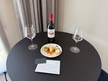 Welcome gift at a courtyard