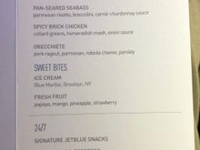 Westbound Lunch/Dinner Menu.