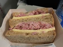 Close up of sandwich