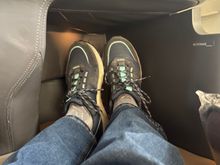 Not the most attractive footwear but they do have a Goretex liner, so waterproof if it rains and comfortable to wear all day when a lot of walking is involved 