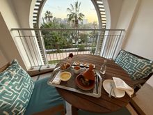 Room service tajine on the terrace