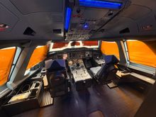 Inside the cockpit