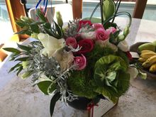 Birthday flowers

Plus red velvet bday cake in fridge, champagne and smoked salmon. 