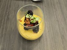 Sweet corn dessert; excellent as not too sweet. Highly recommend for not too sweet dessert.