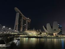 Marina Bay Sands Complex from the Helix Bridge