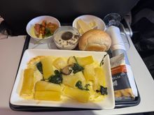 Truffle Pasta- Band 3/4 LHR inbound. Much better than the roast chicken IMO. 