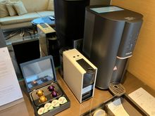Nespresso machine and water dispenser 