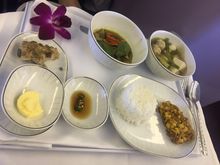 Thai main - meatball soup, beef curry