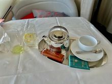Green chartreuse, mint tea, and pate de fruits