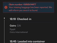 Status from Saudia app