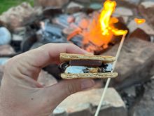 S’mores kits are free at the front desk! 