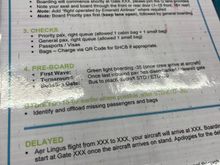 This was a check list in front of staff at an outstation that I snapped recently. Clearly went unread as no priority queue for either check in or boarding. 