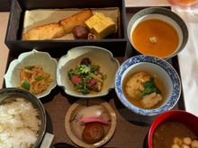 Japanese breakfast.  If you select this you are not supposed to select from buffet 
