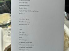 New addition to the drinks menu - white box canned cocktails which were great!