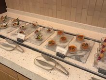 Happy Hour, appetizers (steamed prawn, Japanese octopus, roasted pumpkin)
