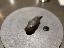 Eggplant: shrimp inside with apple; excellent balance of texture and taste