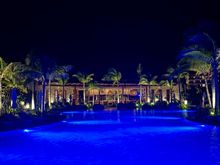 Preferred Club Pool at night