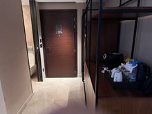 This was a bit odd about this suite. There was a separate toilet but the main bathroom did not have a toilet. 