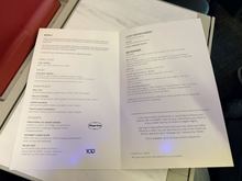 Centennial menu