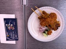 Satay with drinks 