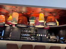 I liked these lamps around the bar and elsewhere in the hotel