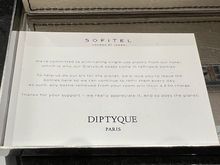 The hotel will charge if guest takes bath amenities. A reminder that doesn’t belong to a five-star luxury hotel.