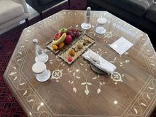 Platinum amenity with hand-written note