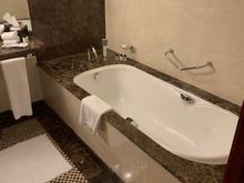 The main bathroom with slower and toilet at the left hand side of the bathroom