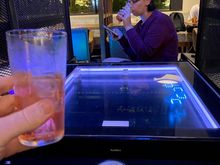 Also tried playing this pong machine at our hotel which I don't think worked properly.