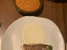Snapper Soubise, with very al dente tomato risotto 