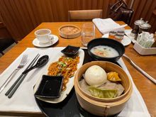Dim sum was passable. Noodles were good. Congee could have been better