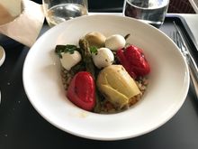 main course (warm barley with pumpkin, etc.)