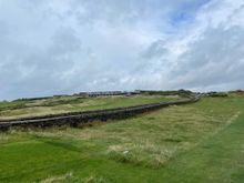 Start of 5th Fairway, looking up 5 and 18 toward the clubhouse