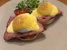Eggs Benedict for breakfast