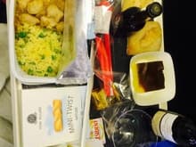 Air France economy meal