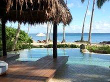 Another view across private pool