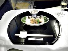 Braised abalone, simmered shrimp in ginger soy sauce