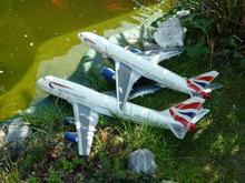 BA 747 and 777 enjoying the Garden.Both are in 1:100