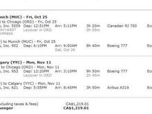 Itinerary