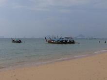 Long boats in Andaman Sea at Sheraton beach